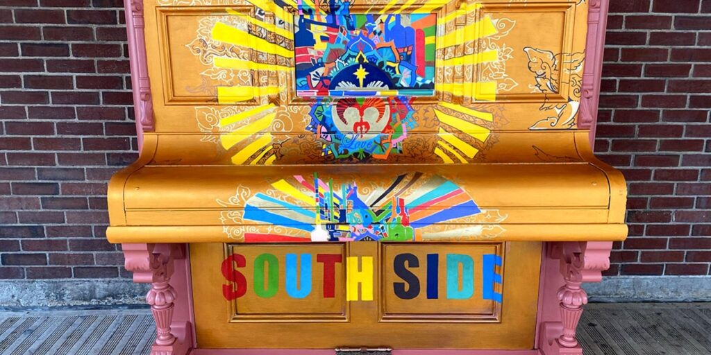 The Southside Piano on E. Third Street by the Northampton Community College Fowler Center.